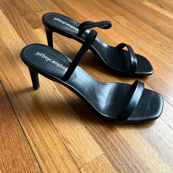 James Campbell Hera Hi black sandals - Picture 1 of 6